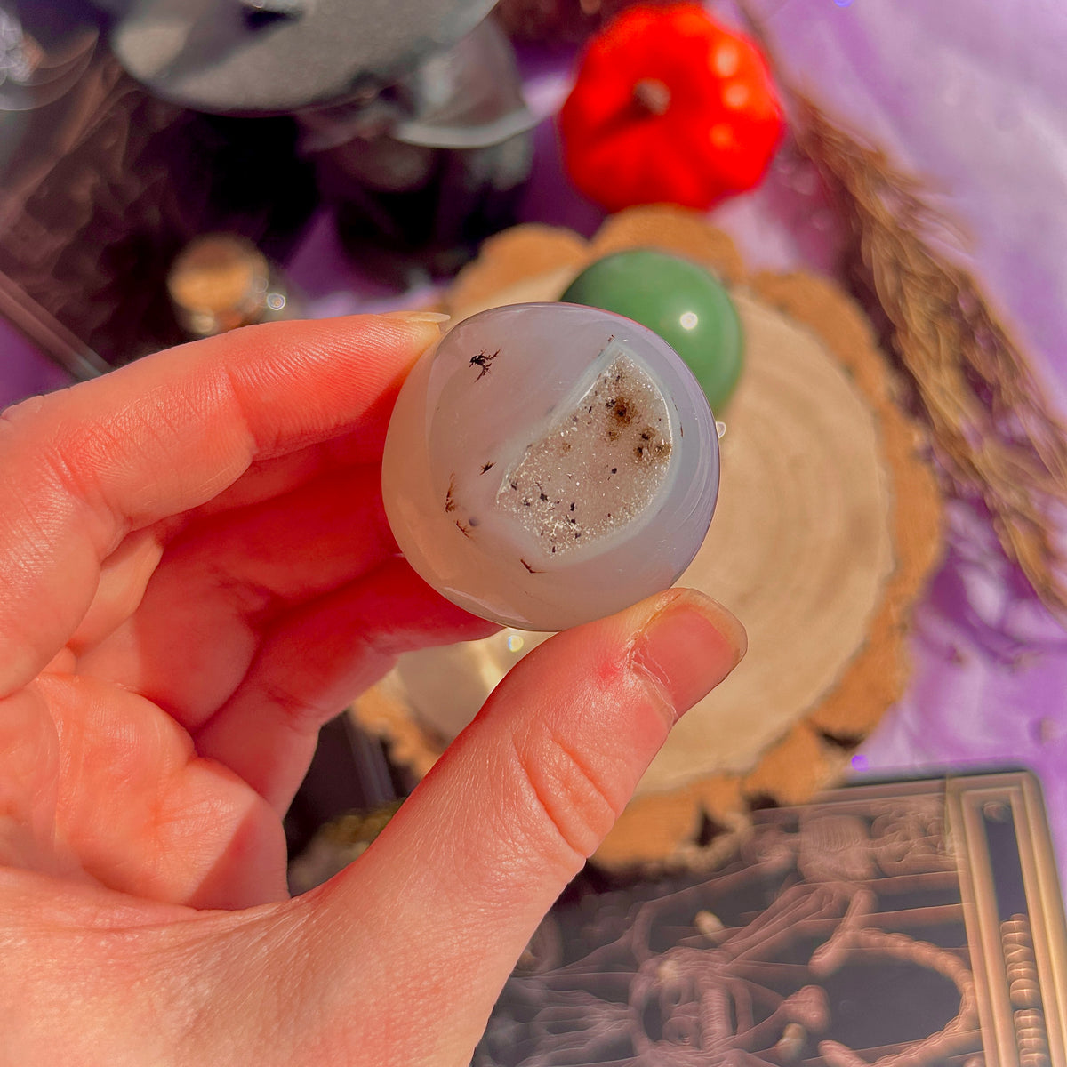 aventurine & druzy agate small spheres ~ choose your own