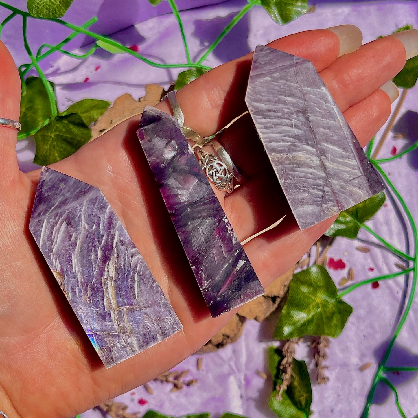 lepidolite towers ~ intuitively chosen
