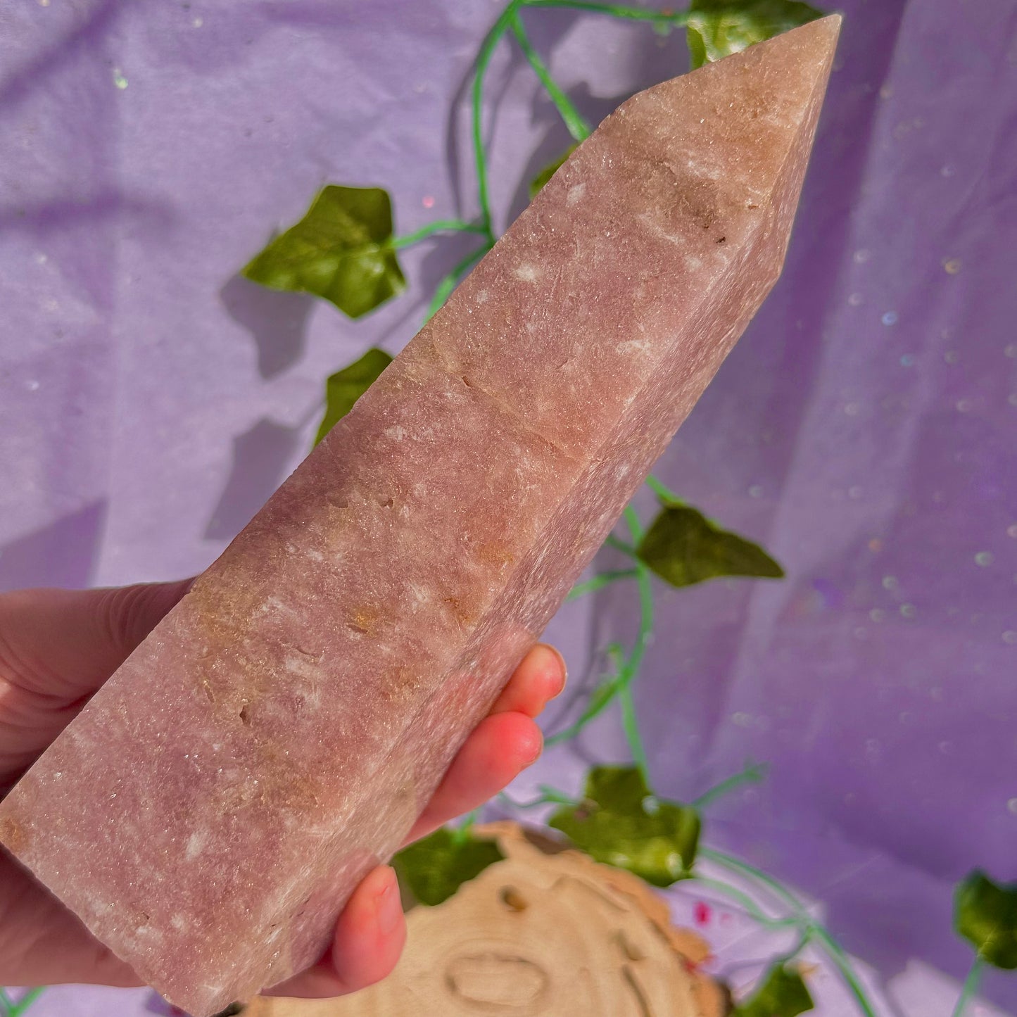 pink amethyst tower