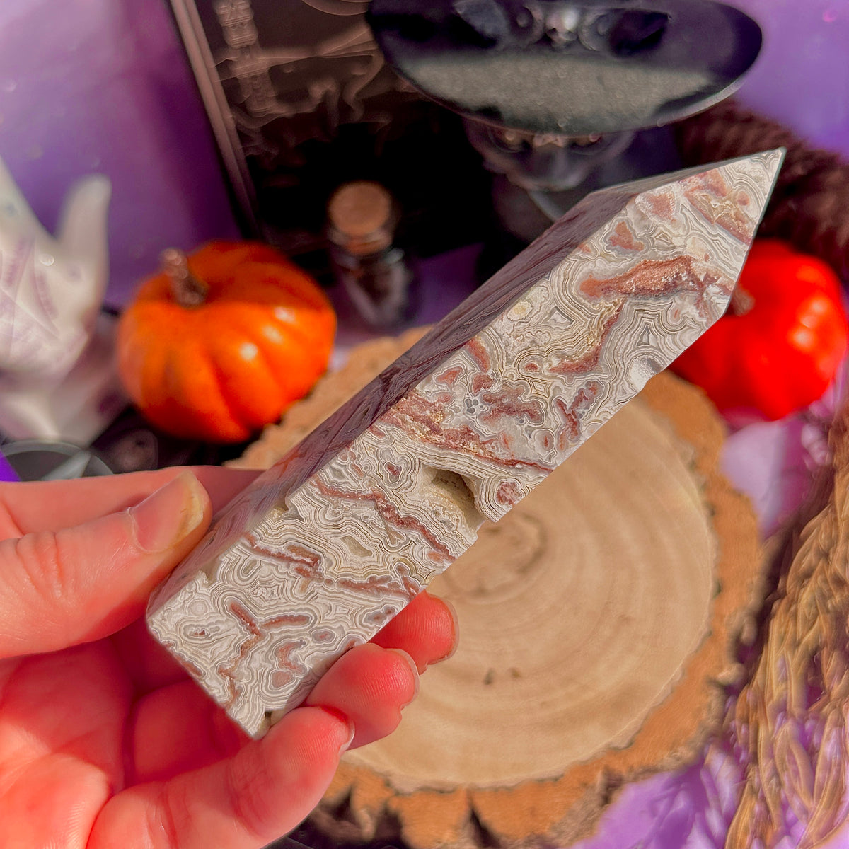 crazy lace agate tower