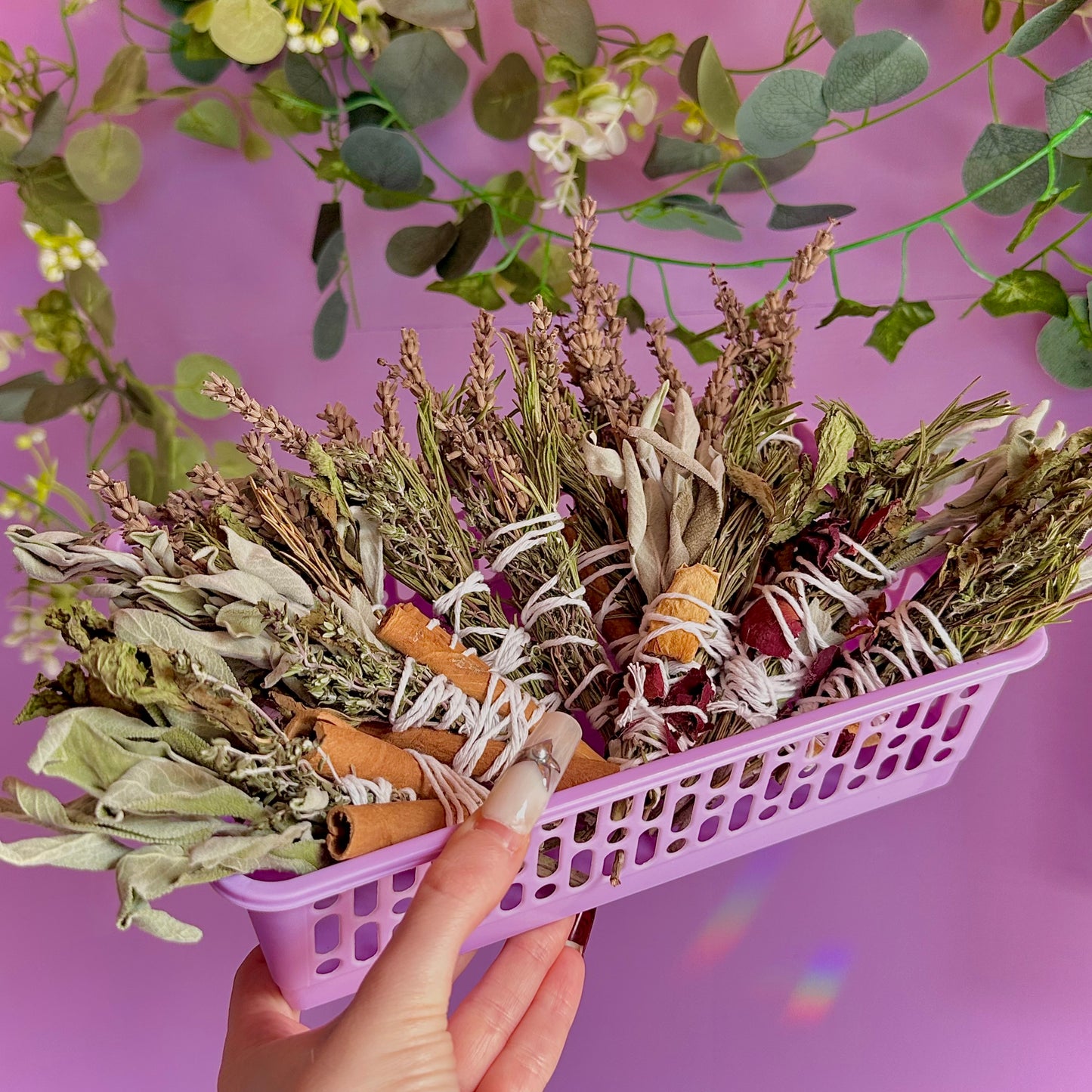 handmade herbal cleansing wands