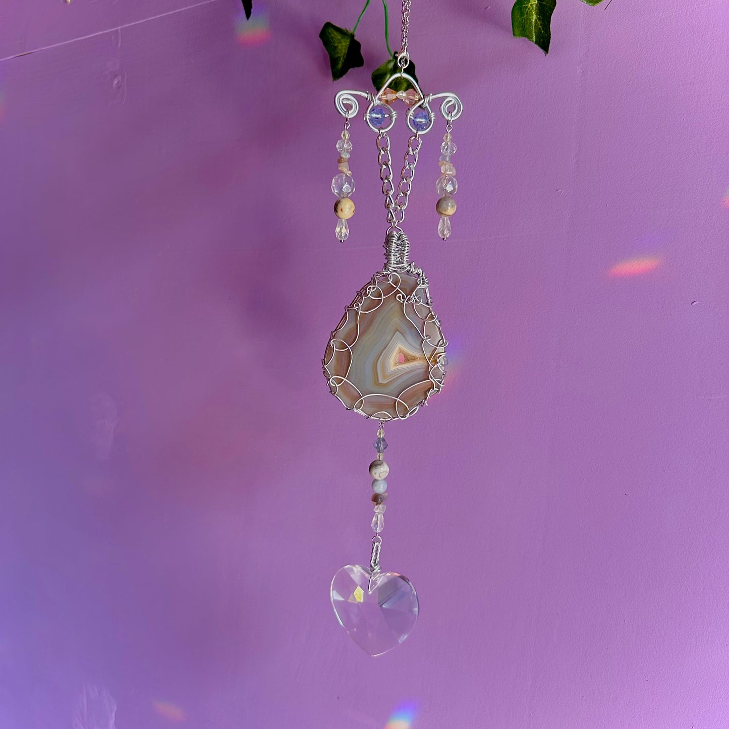 beach sunset suncatcher