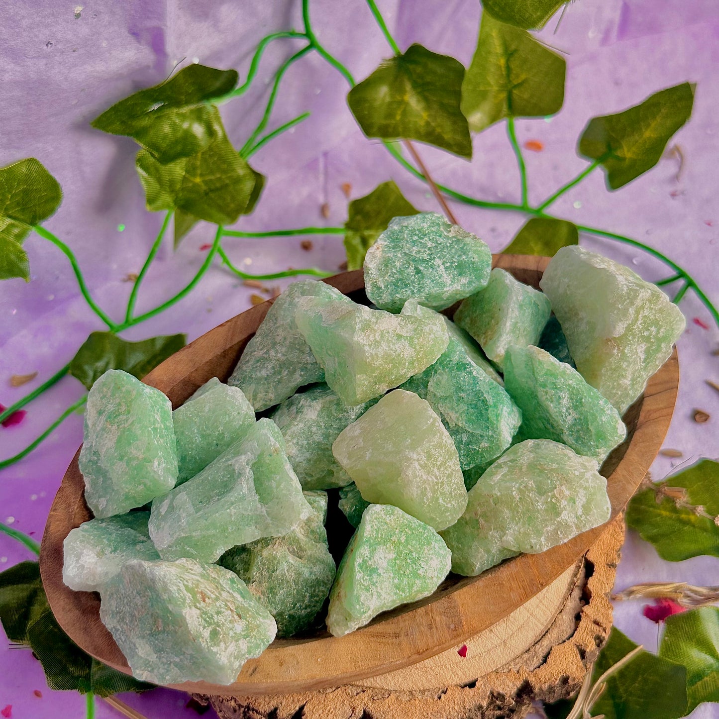 raw/rough green aventurine
