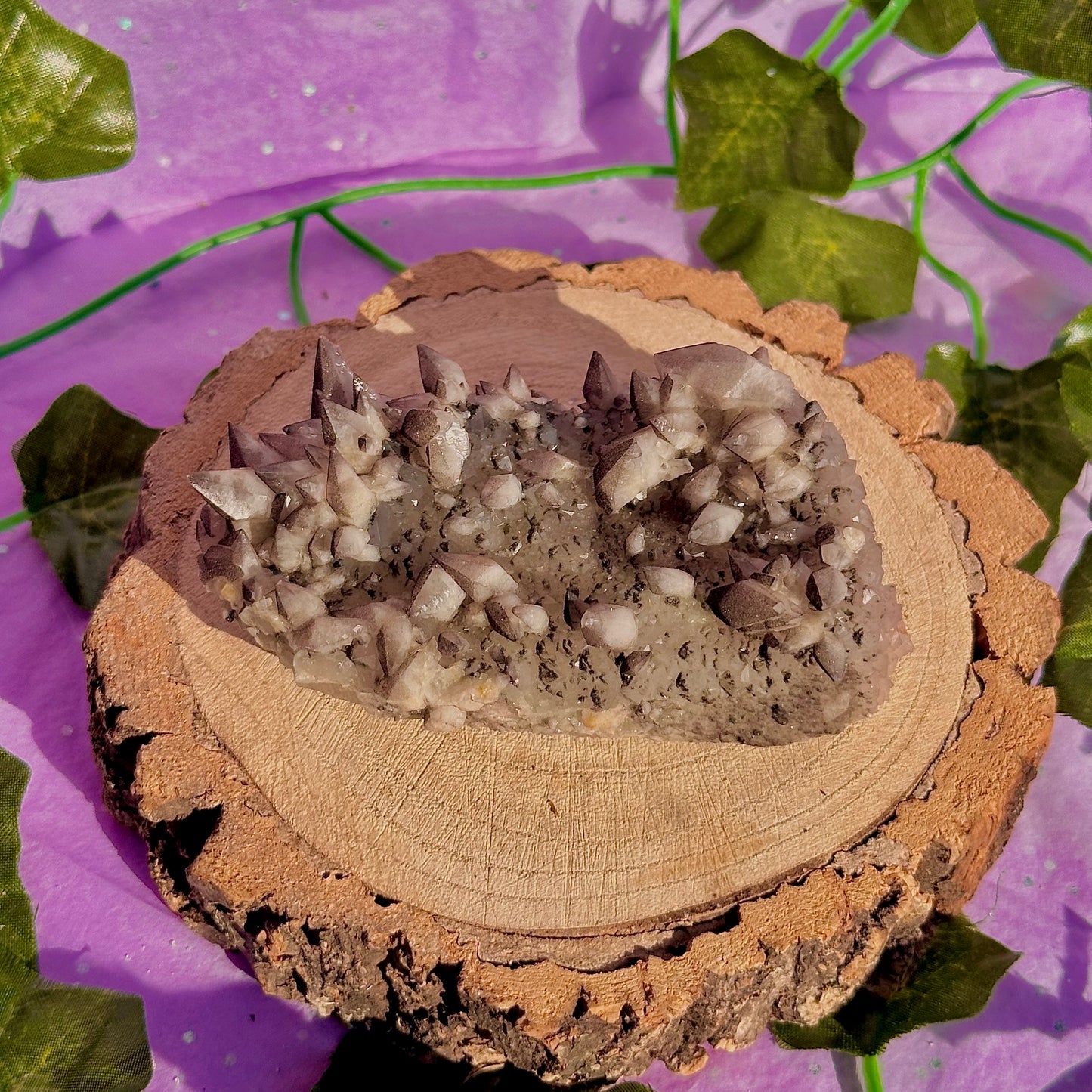 tigers tooth / dogs tooth calcite cluster specimen