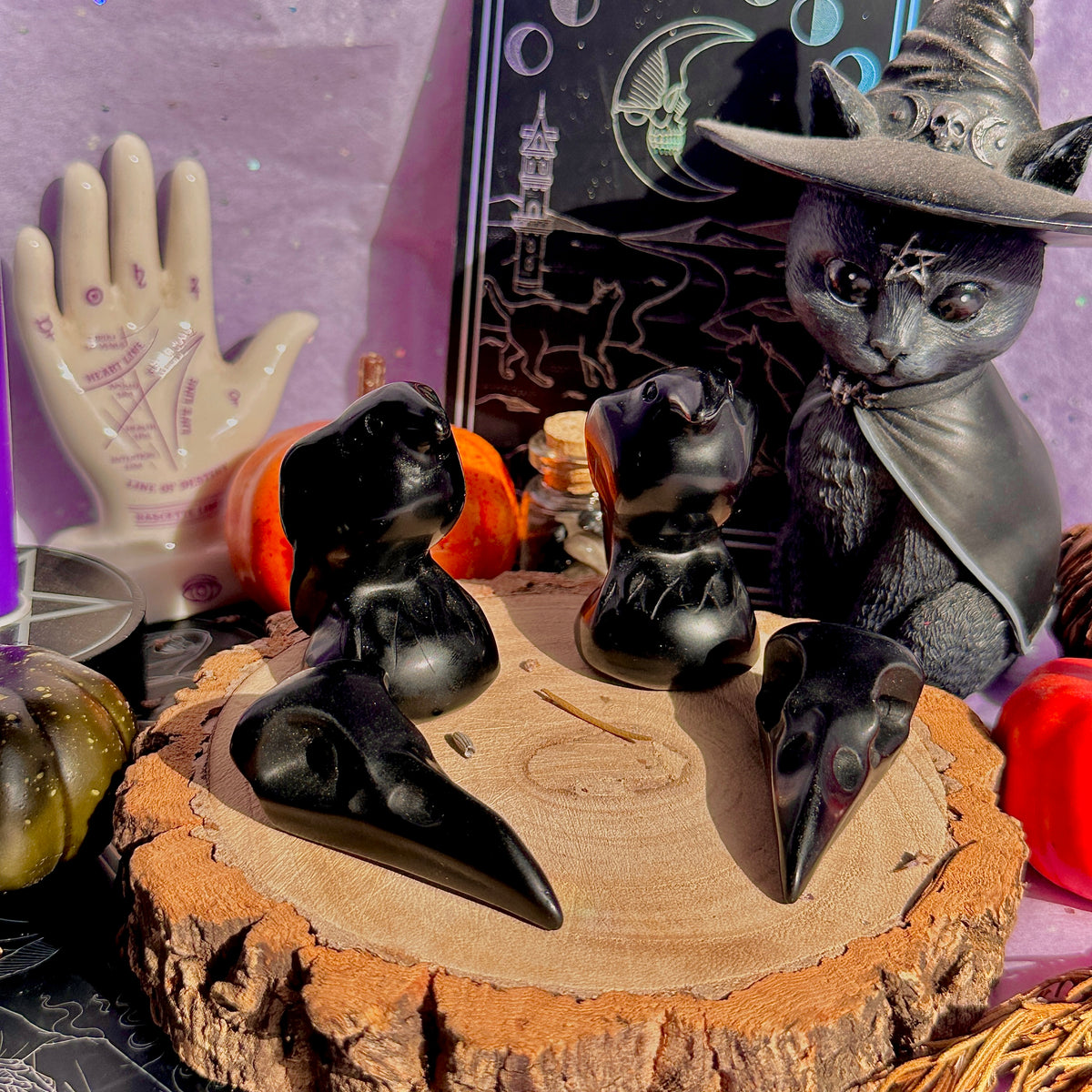 obsidian raven carvings ~ choose your own
