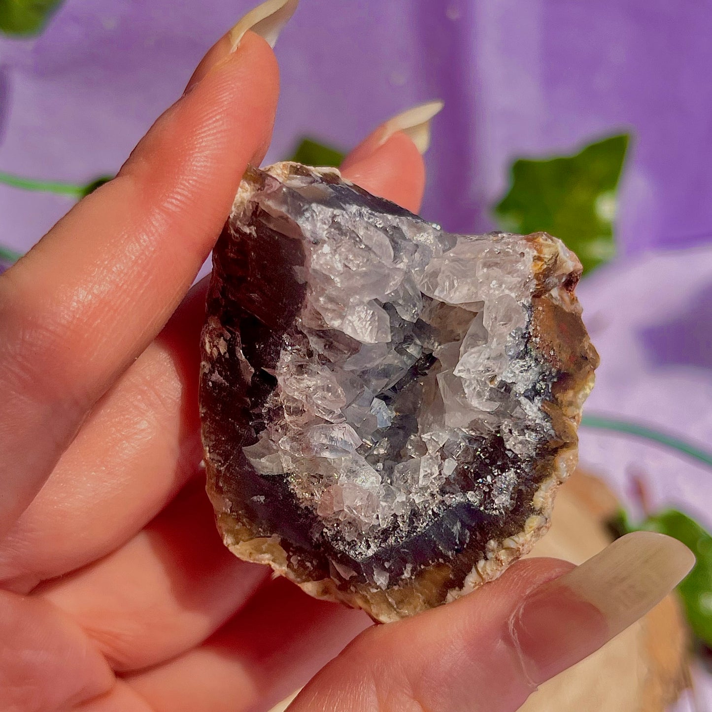 druzy agate geodes A1-5