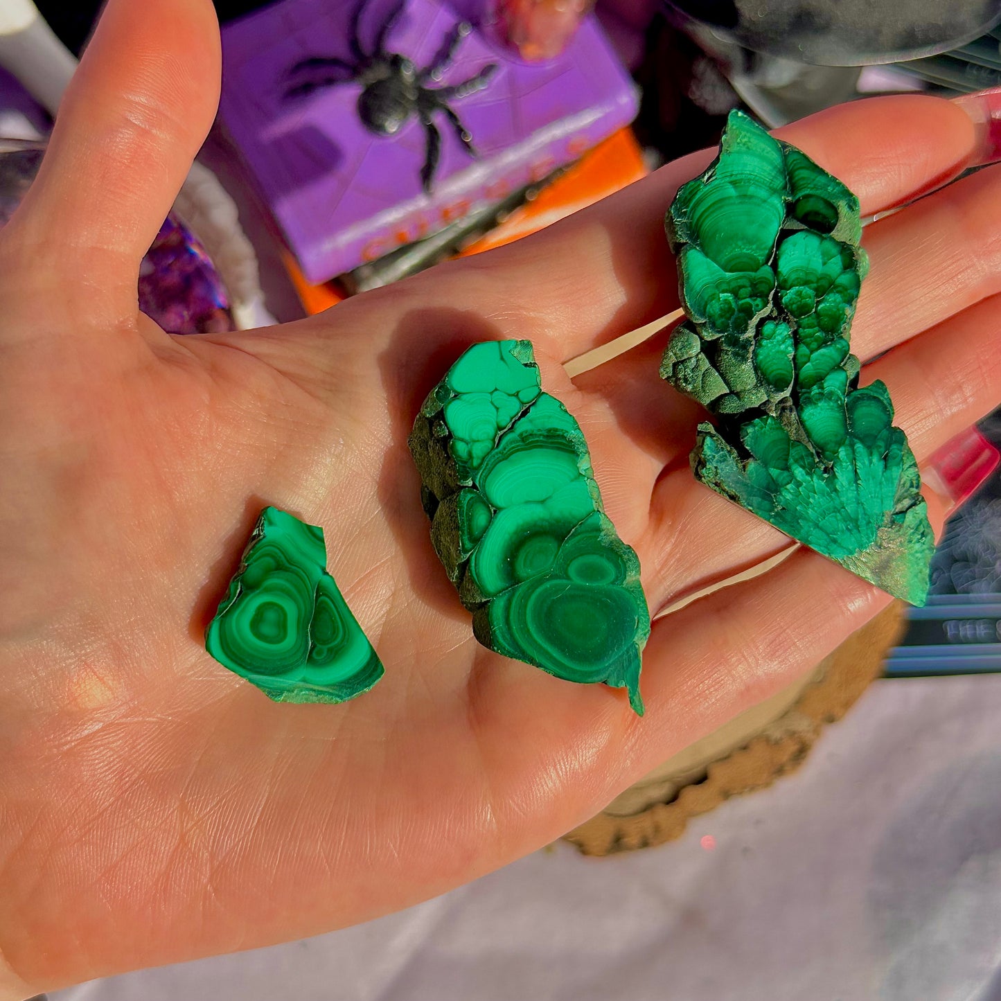 dalles de malachite ~ choisissez la vôtre