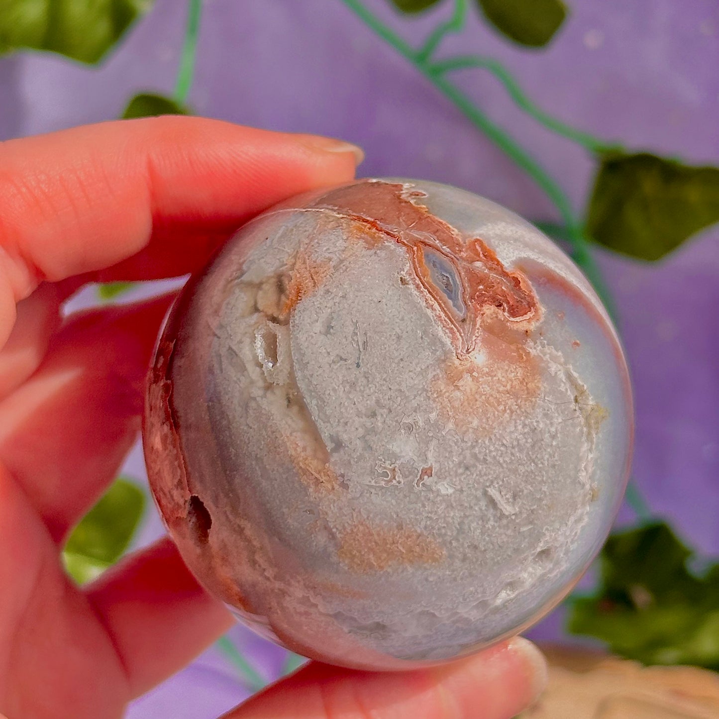 mexican agate sphere
