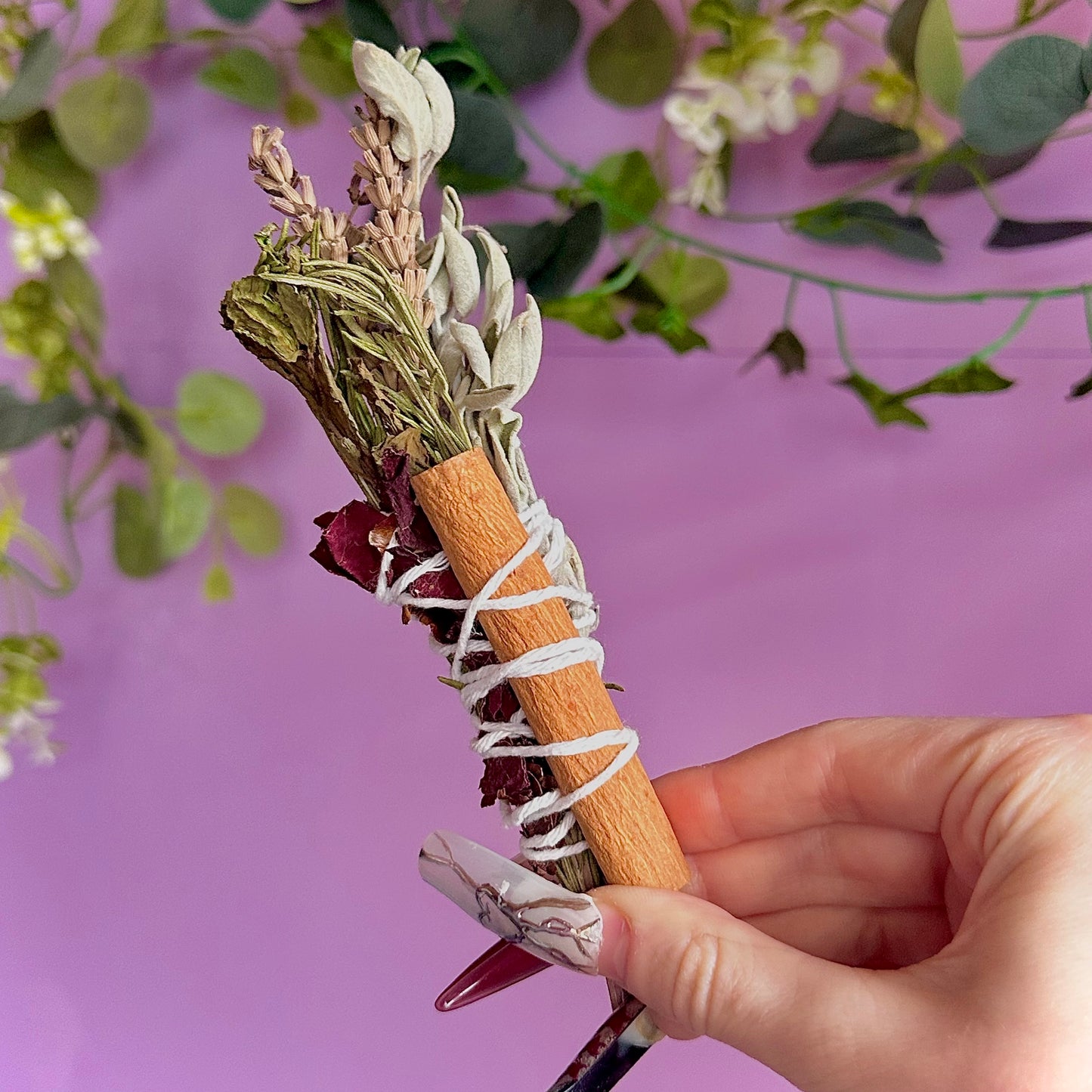 handmade herbal cleansing wands