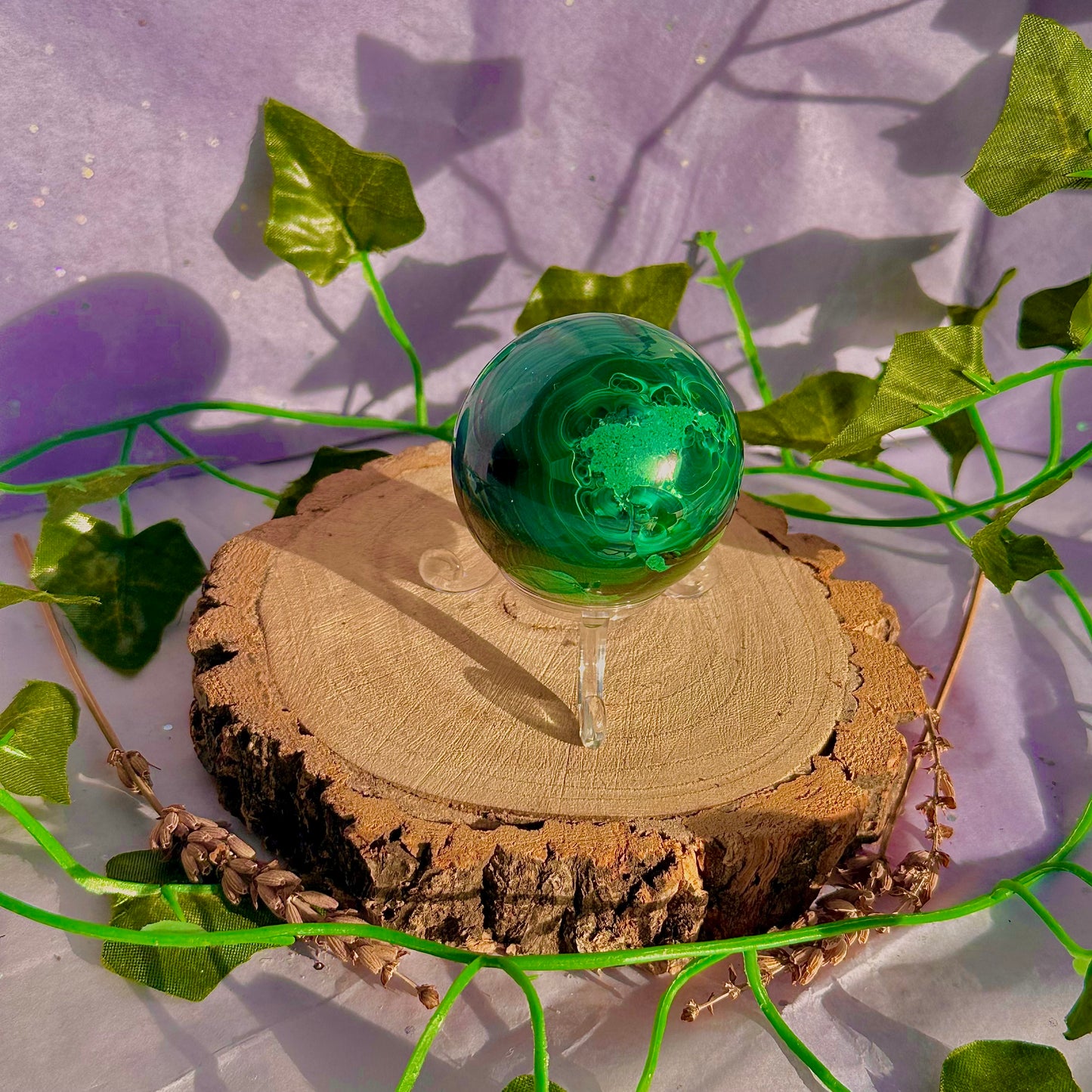 malachite sphere ~ 228g