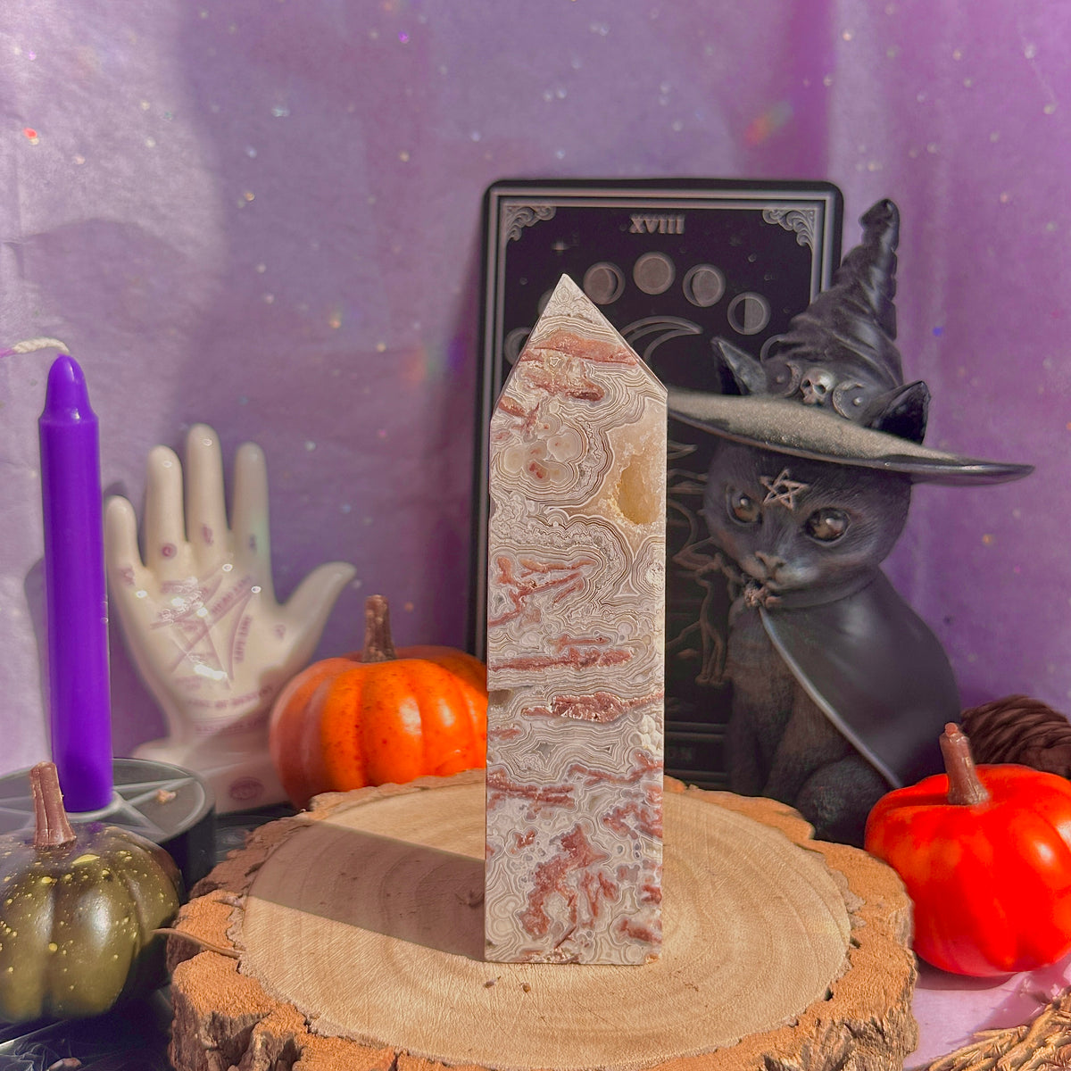 crazy lace agate tower