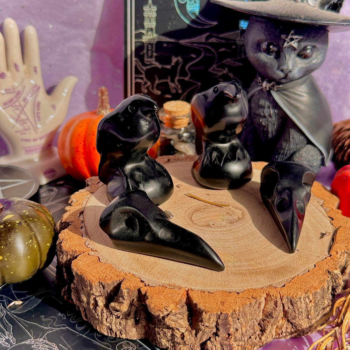 obsidian raven carvings ~ choose your own