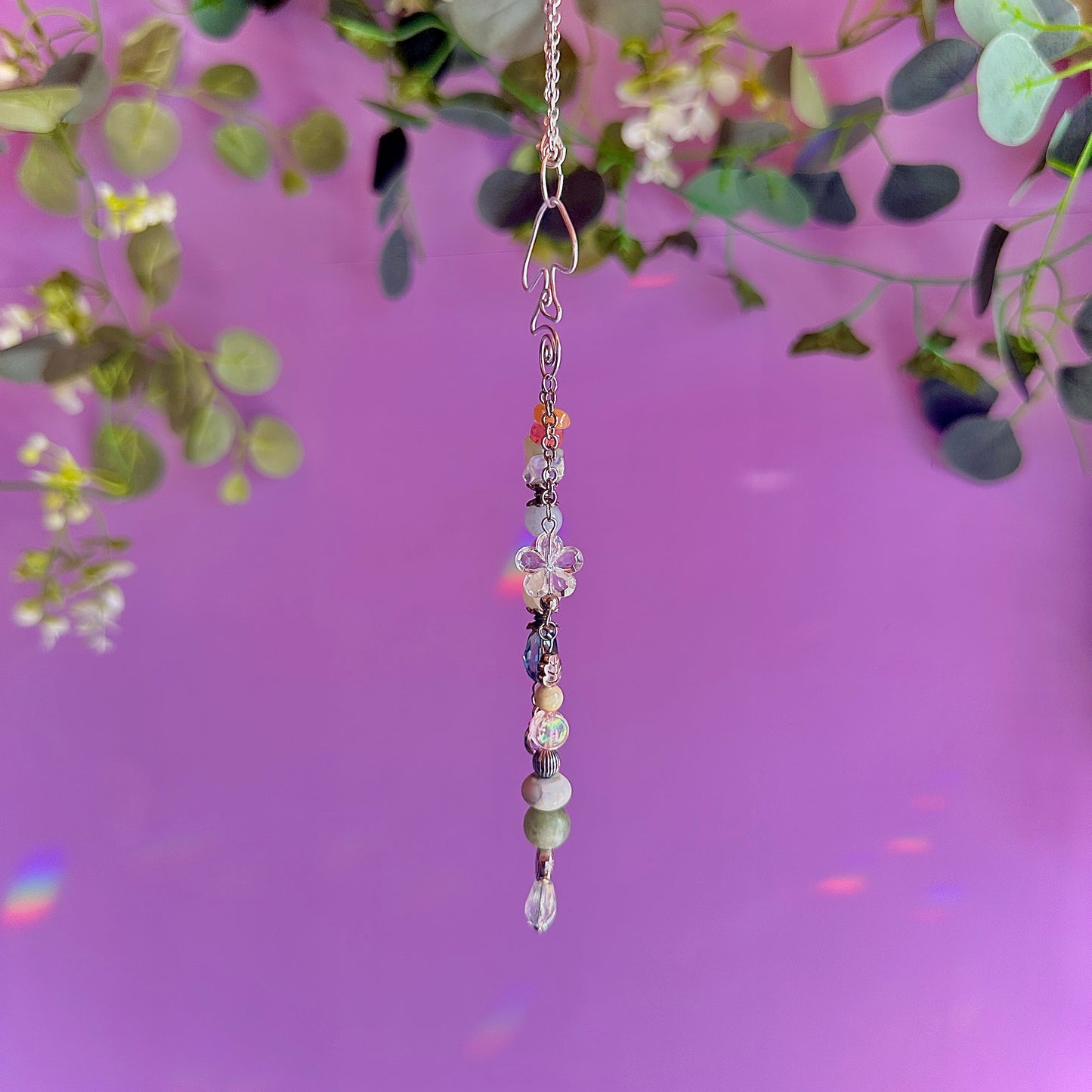 spiral fungi car charm