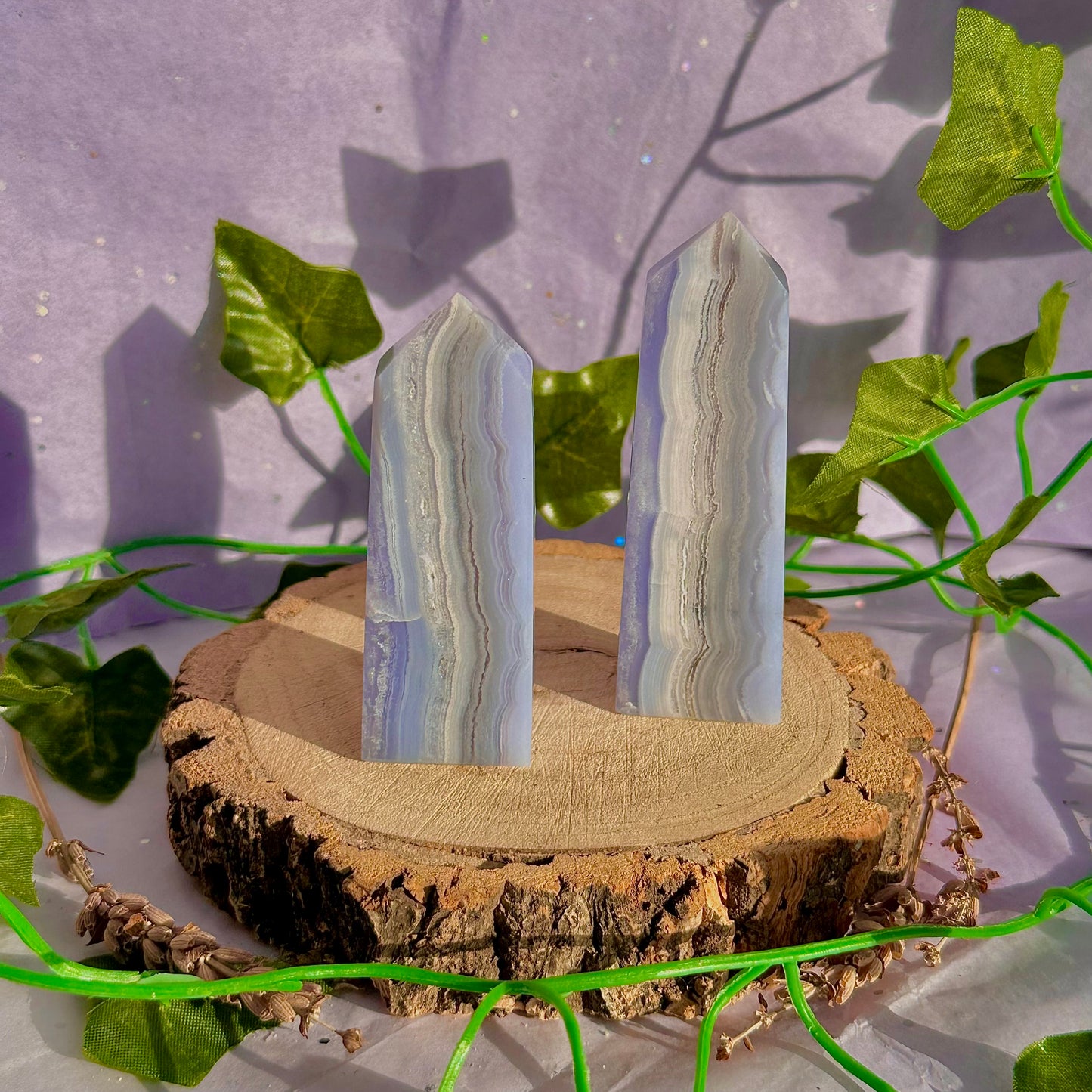 blue lace agate tower ~ intuitively chosen