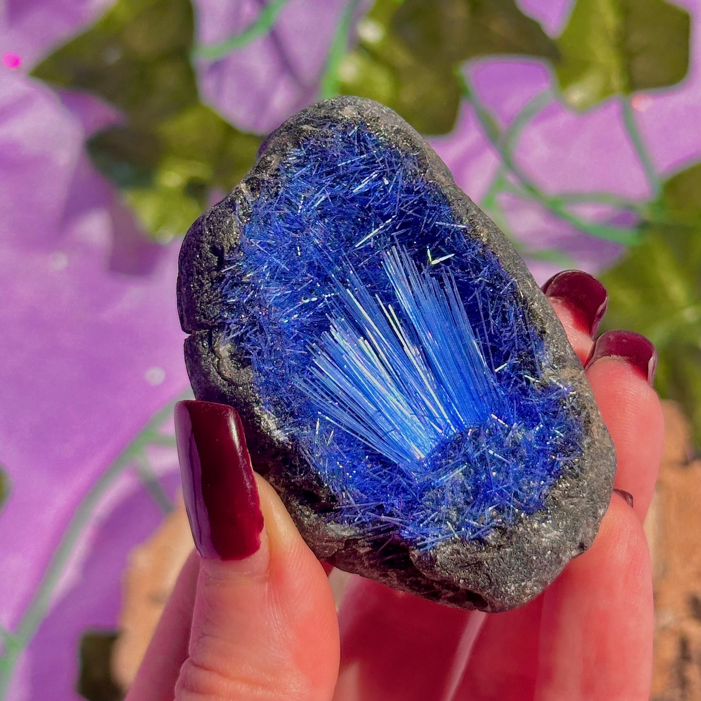blue goethite rare specimen