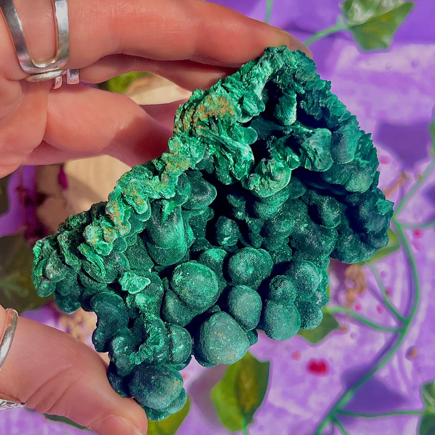 fibrous malachite specimen B (3-4inch)