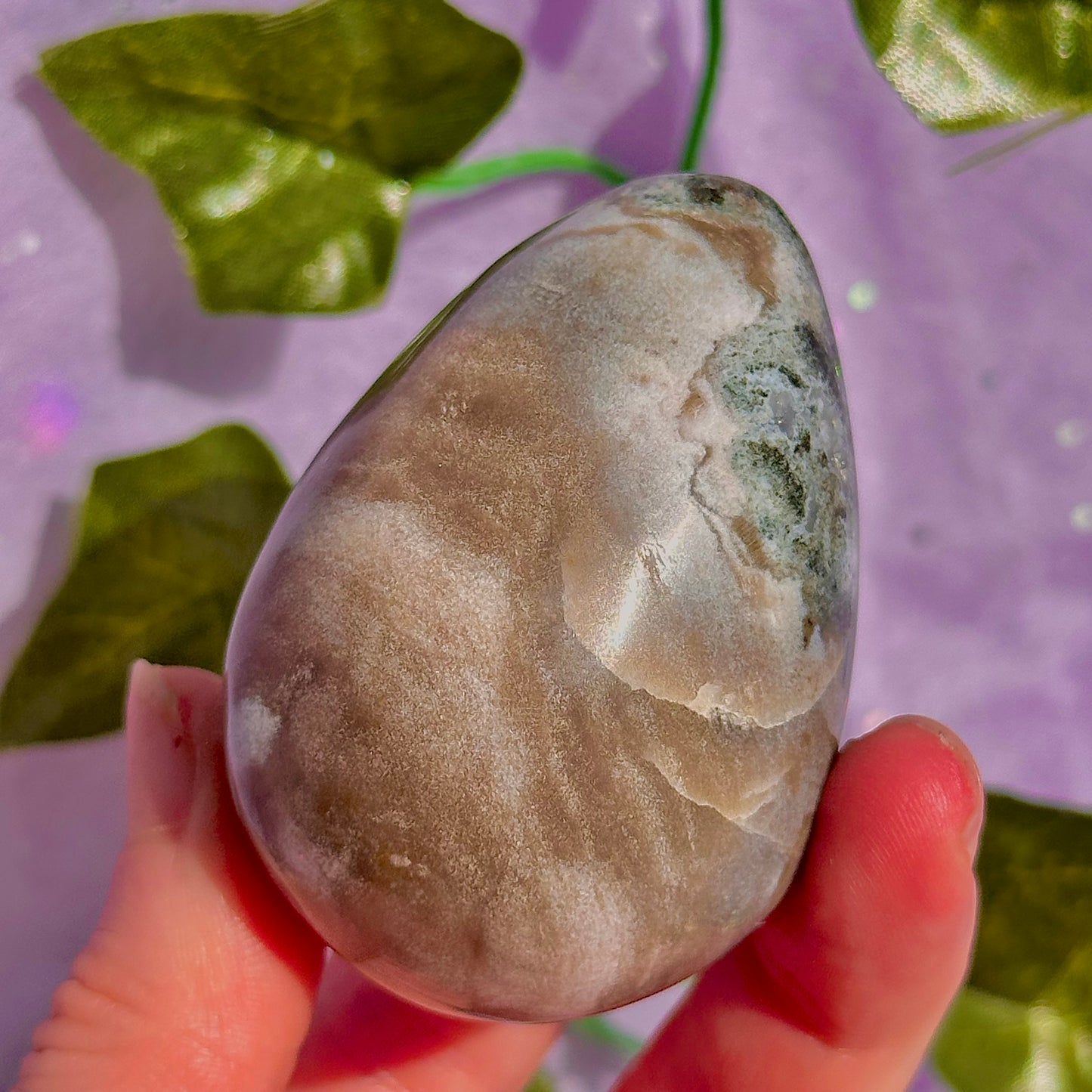 sea jasper egg carving