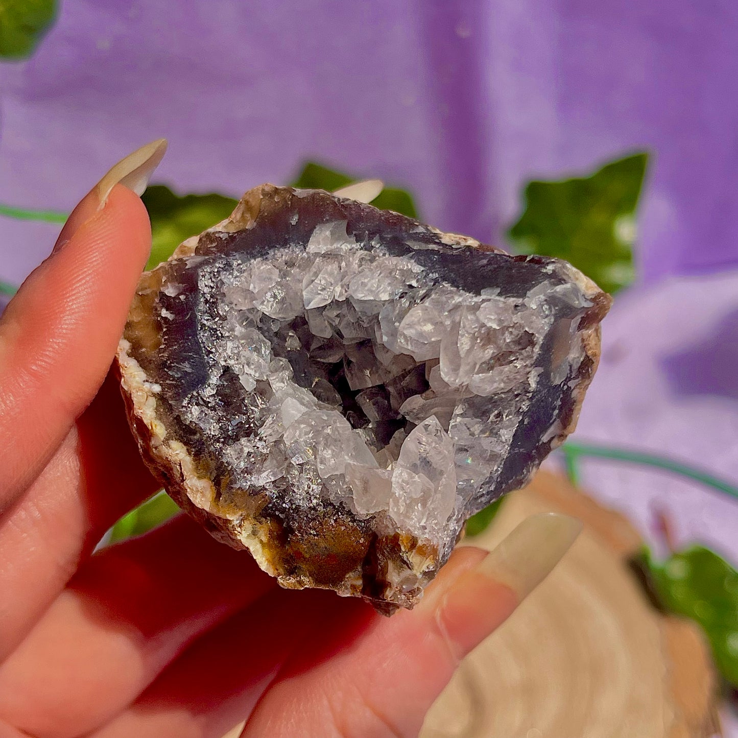druzy agate geodes A1-5
