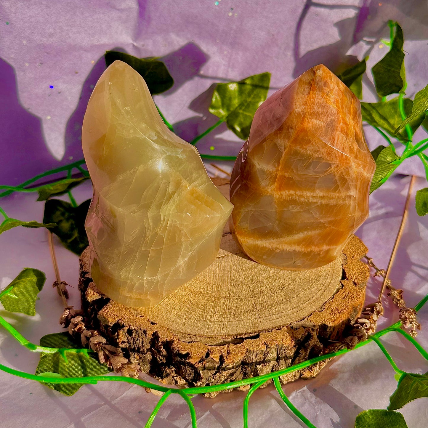 moonstone flame carving ~ intuitively chosen