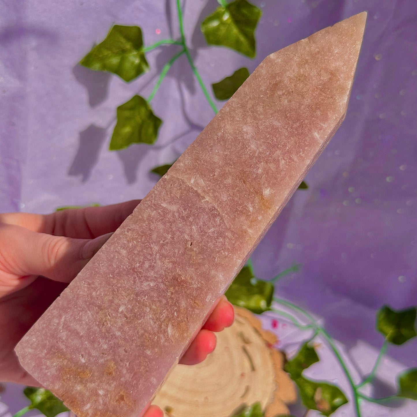 pink amethyst tower