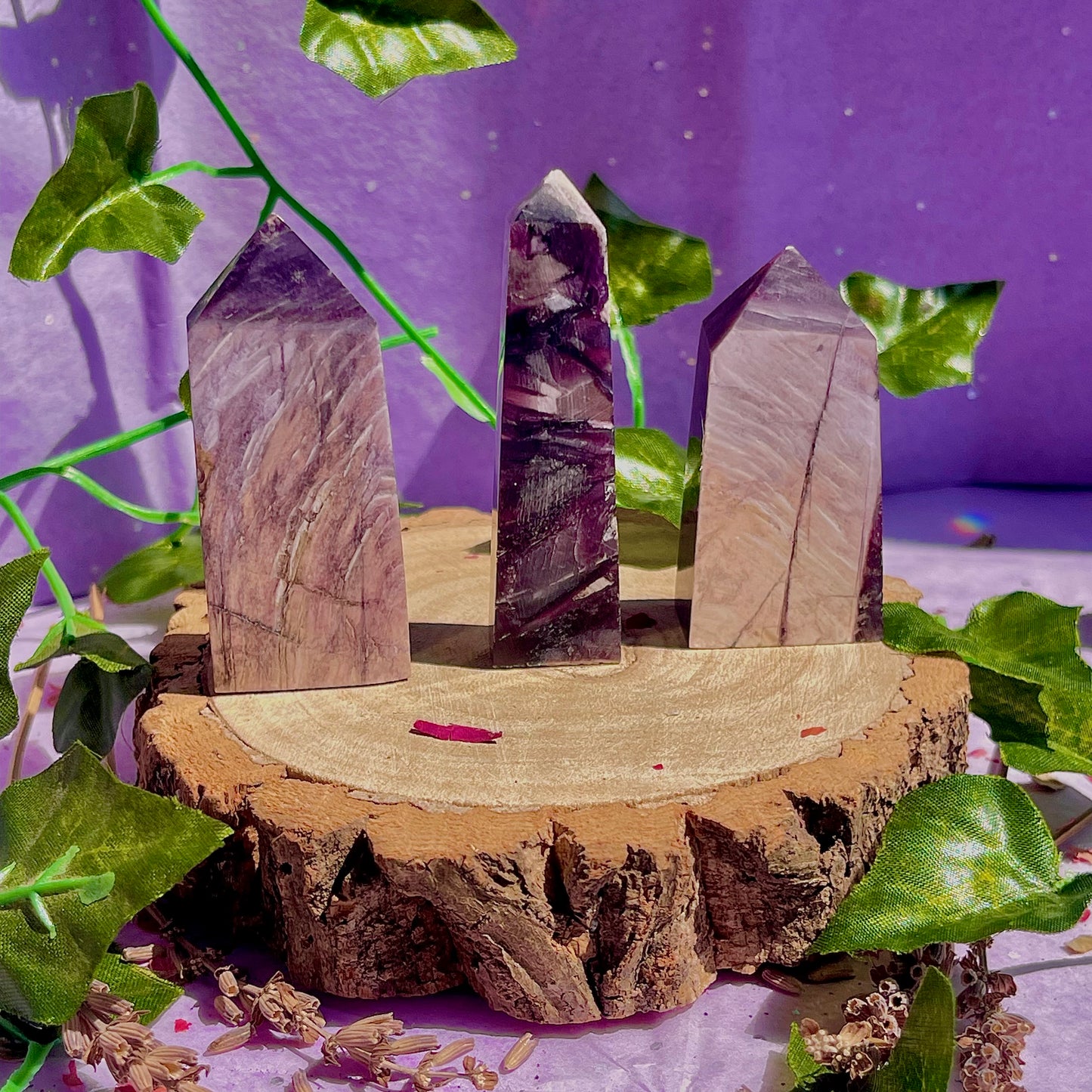 lepidolite towers ~ intuitively chosen