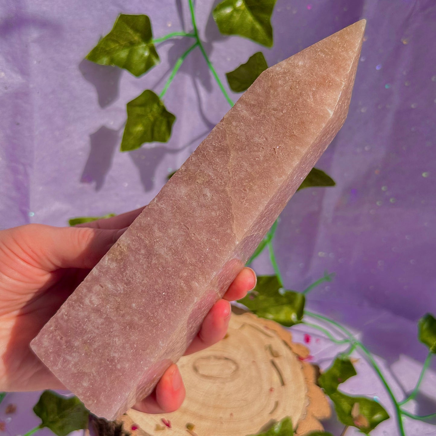 pink amethyst tower