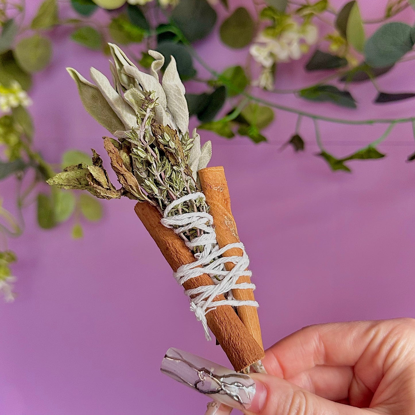 handmade herbal cleansing wands