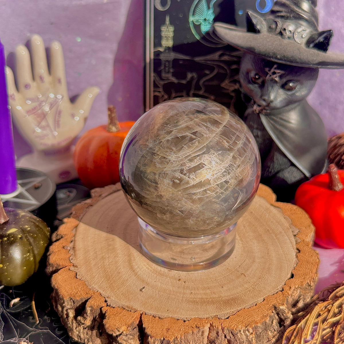 black moonstone sphere