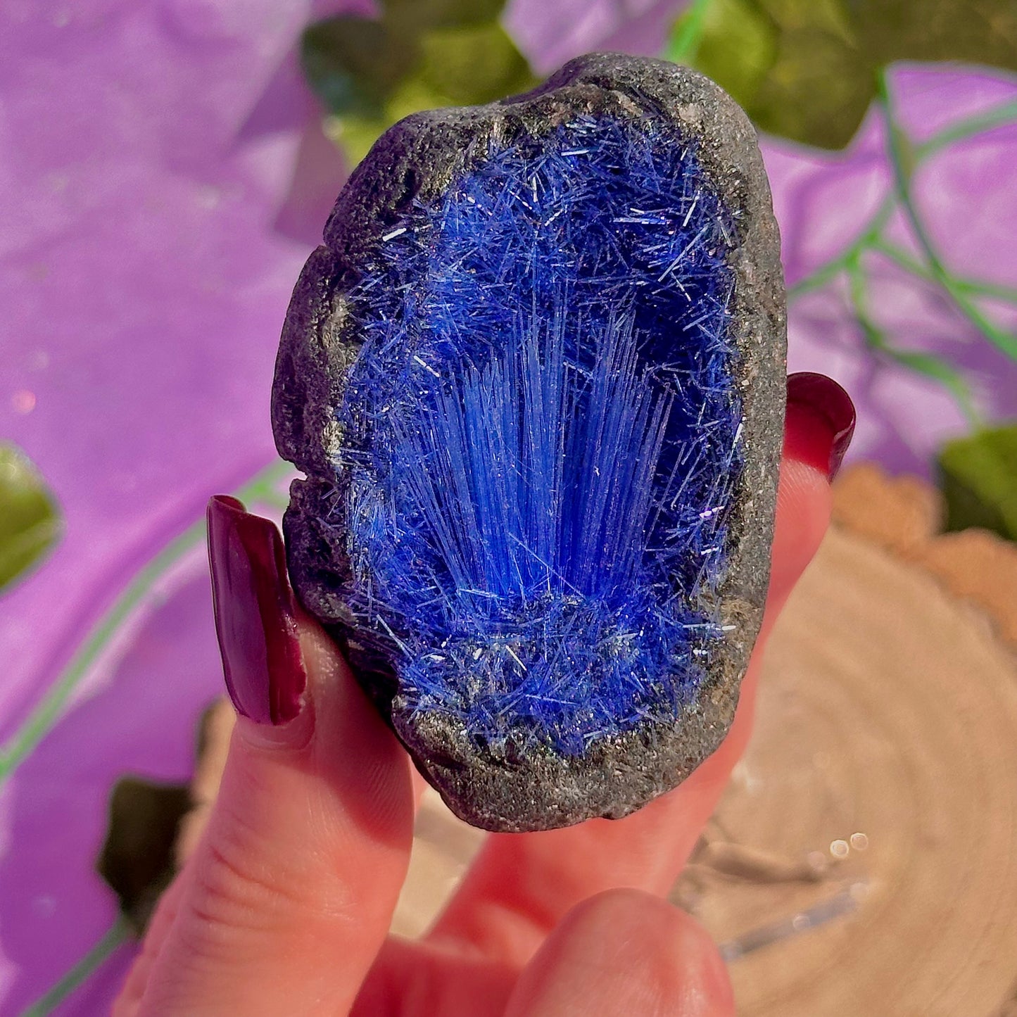 blue goethite rare specimen