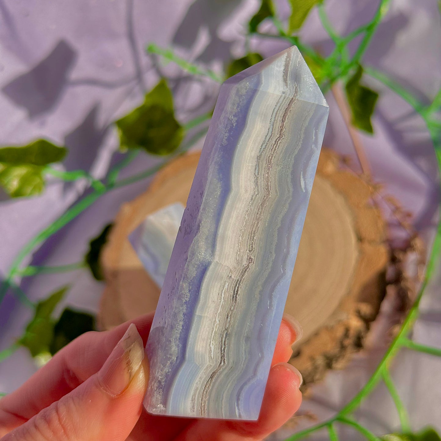 blue lace agate tower ~ intuitively chosen
