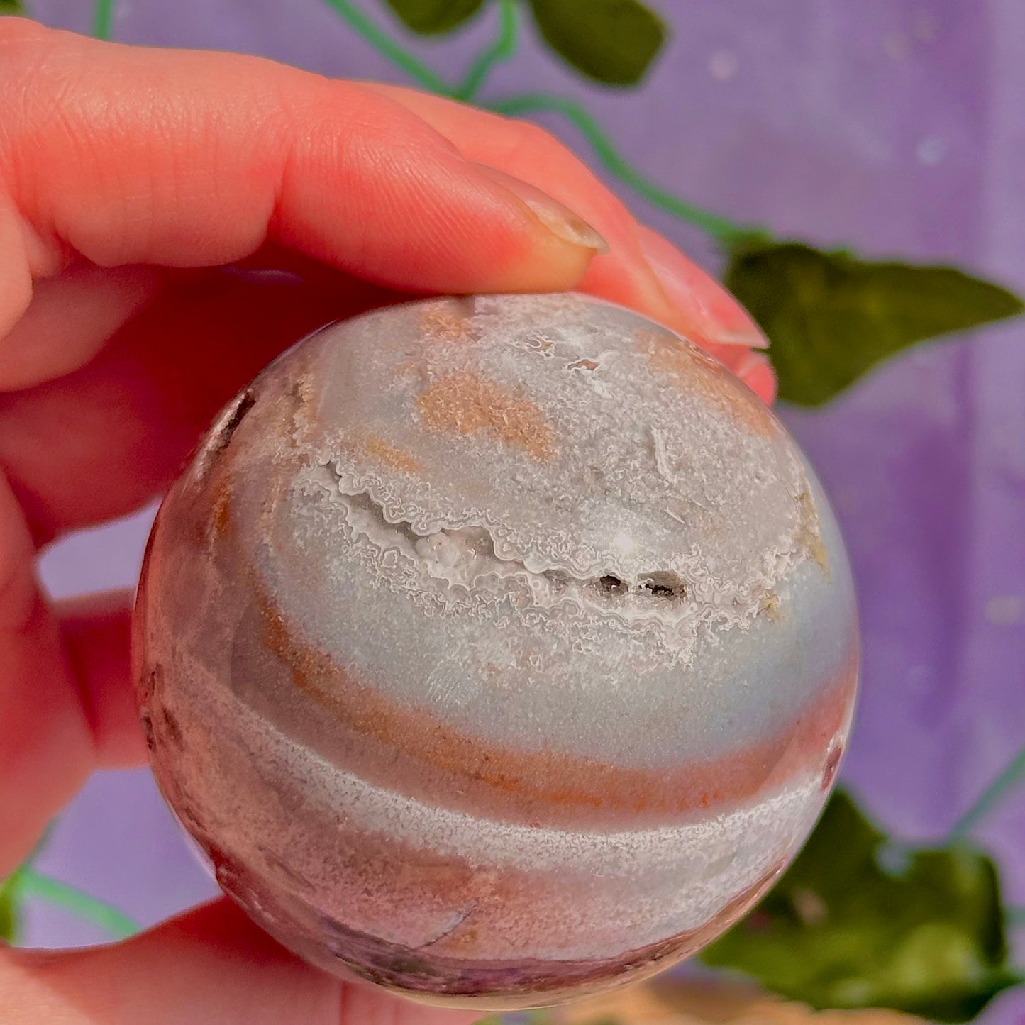mexican agate sphere