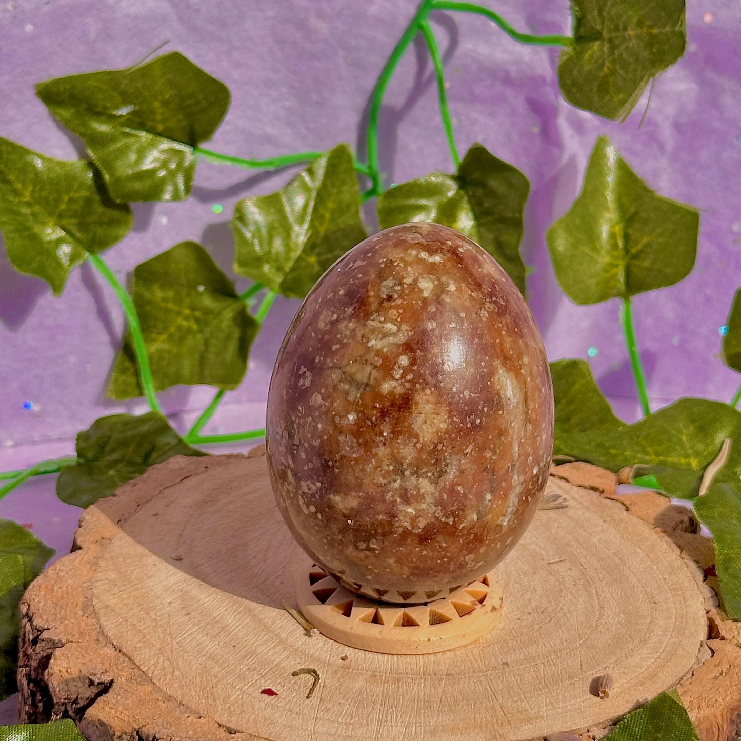 chocolate calcite egg carving