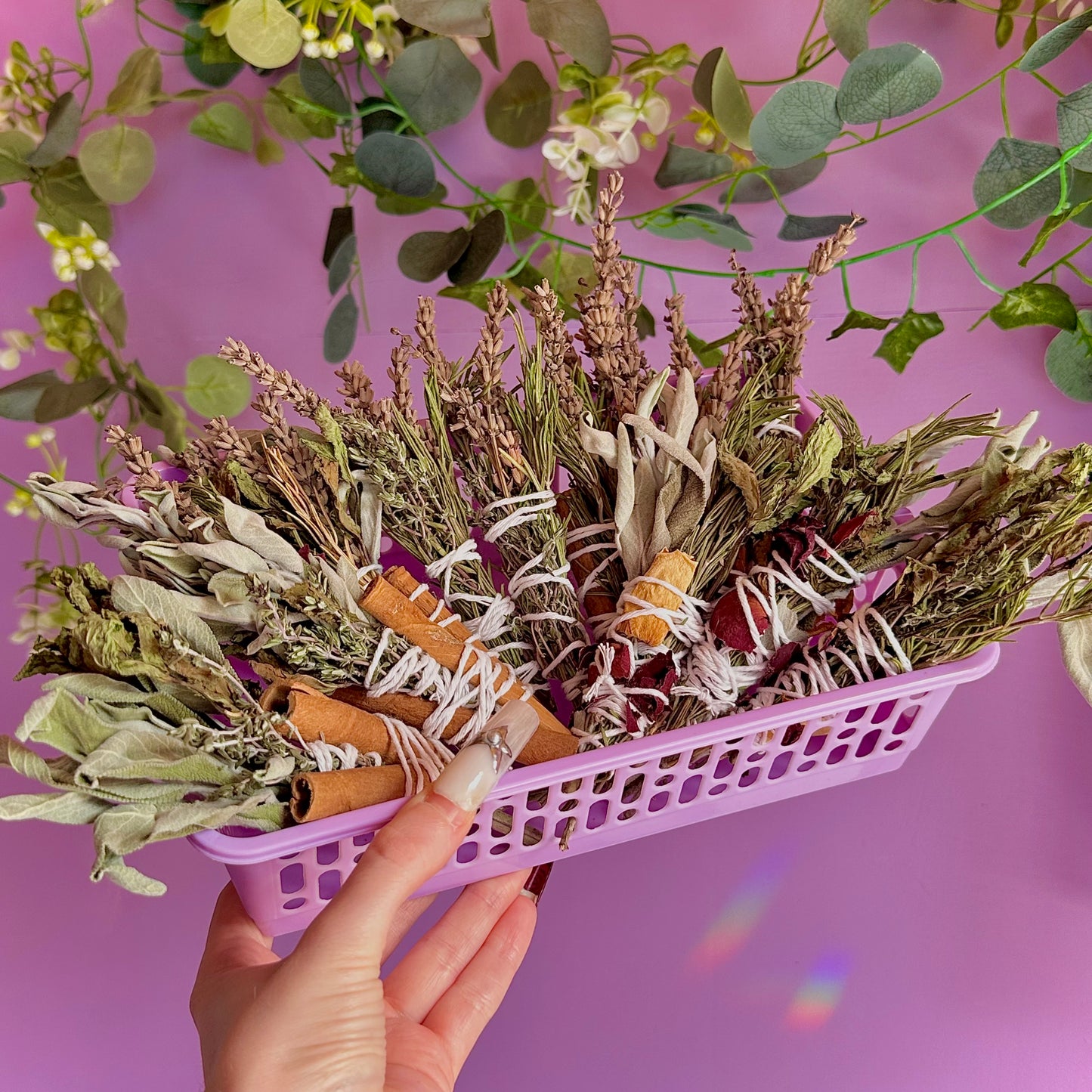 handmade herbal cleansing wands