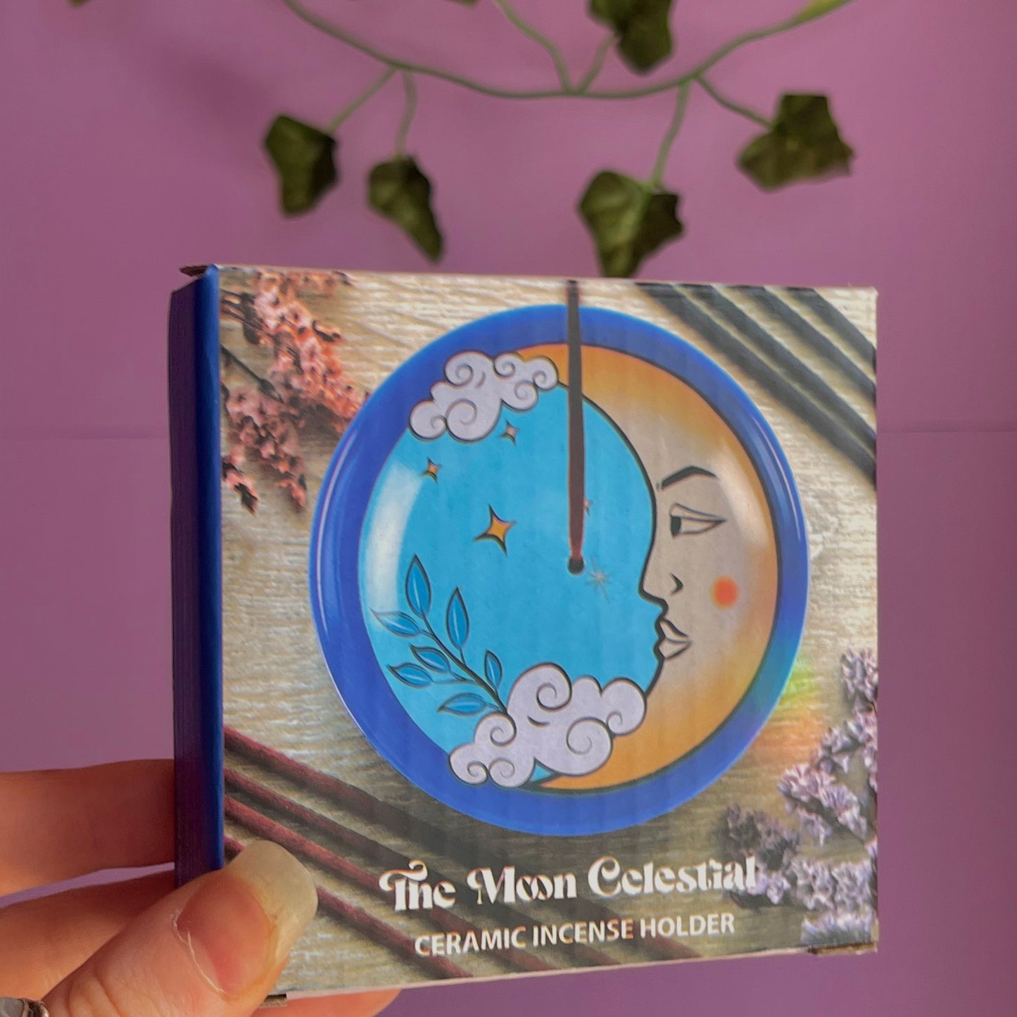 the moon celestial incense holder