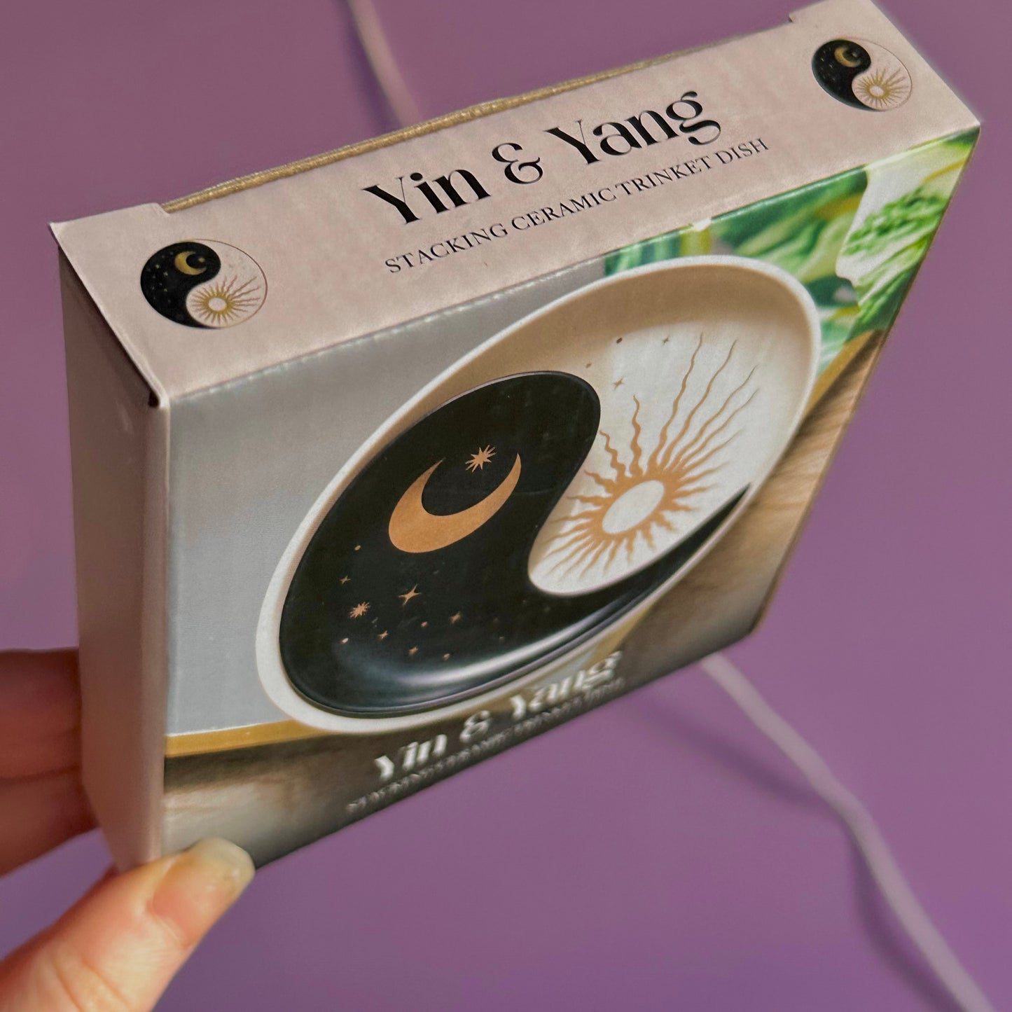 yin yang stacking trinket dish