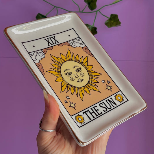 the sun tarot trinket dish