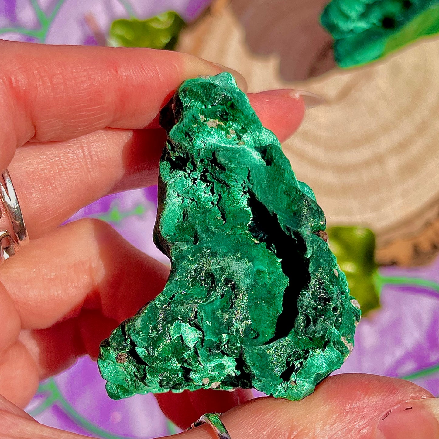 raw malachite specimens