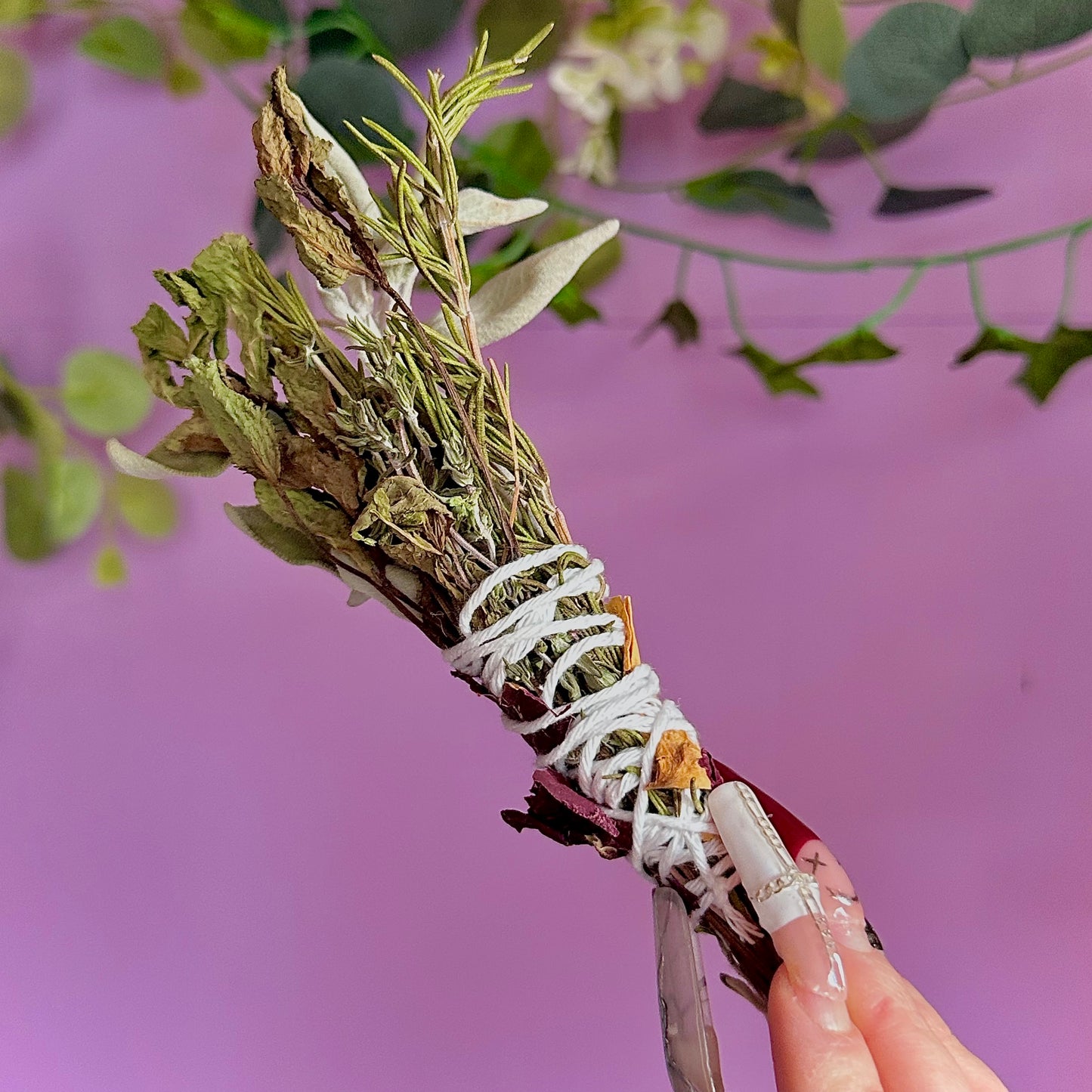 handmade herbal cleansing wands