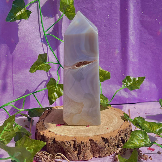 druzy agate tower