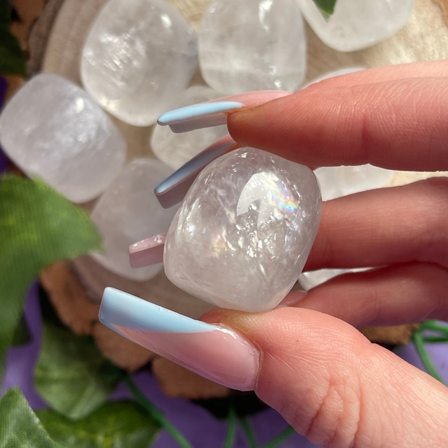 optical calcite tumbles