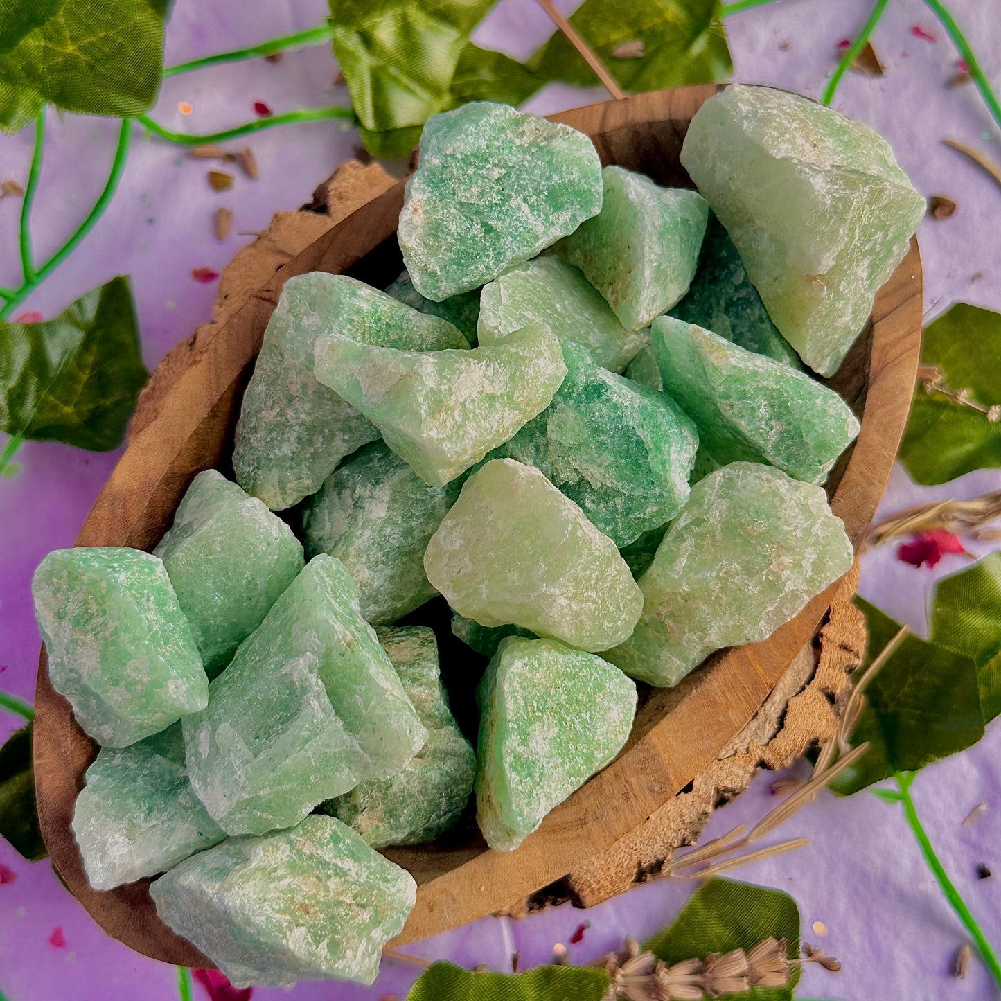 raw/rough green aventurine