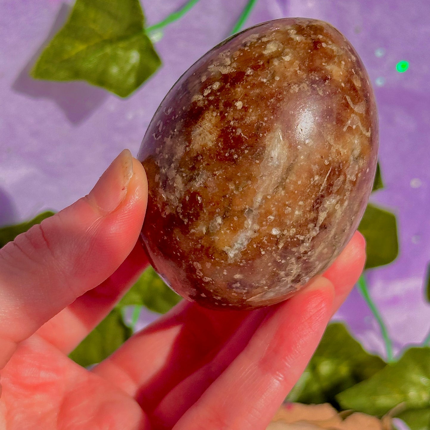 chocolate calcite egg carving