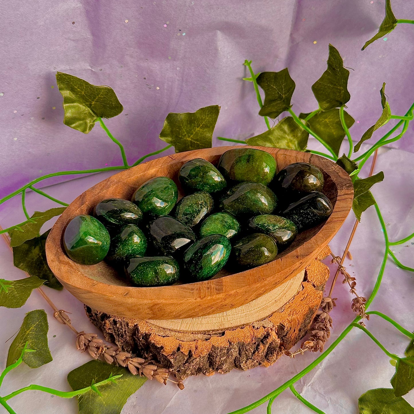 green fuchsite tumbles