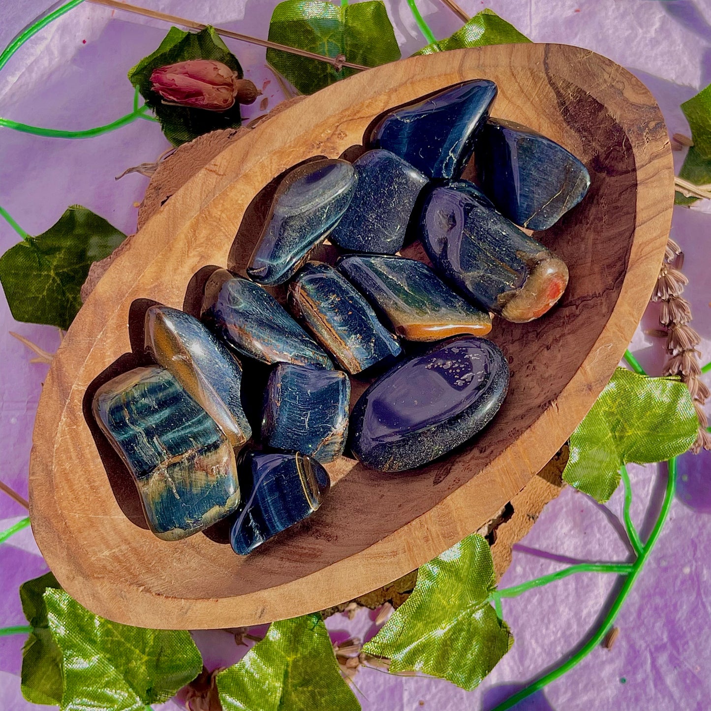 blue tigers eye tumble