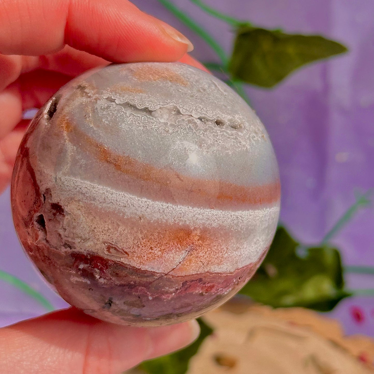 mexican agate sphere