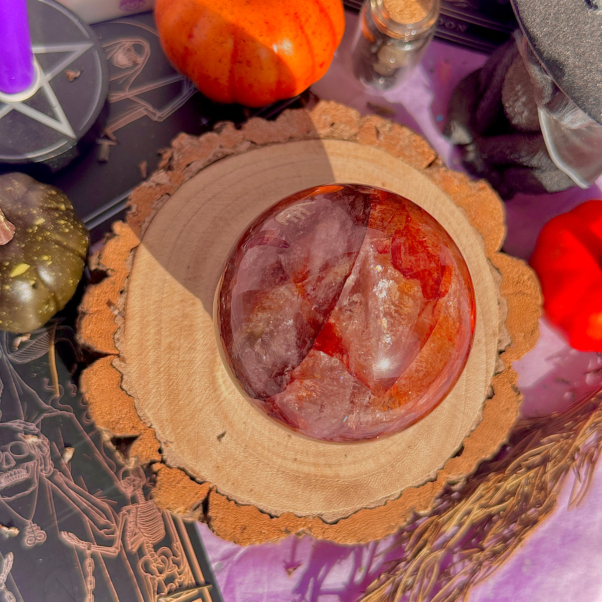 fire quartz sphere