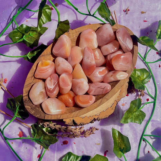 apricot agate tumbles