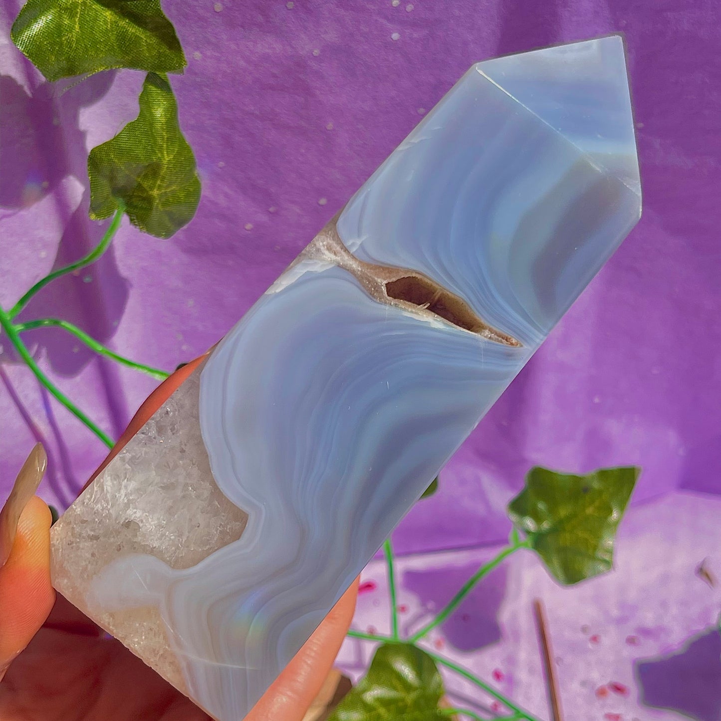 druzy agate tower