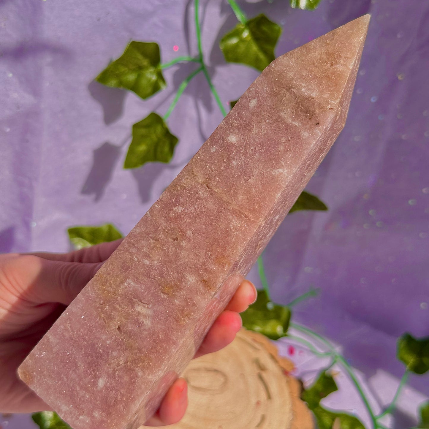 pink amethyst tower