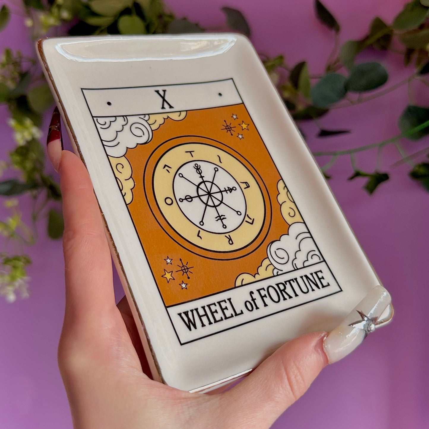 the wheel of fortune vintage tarot trinket dish